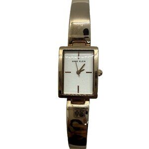 Anne Klein AK/2486 Women's Ladies Watch Rose Gold Bracelet Rectangle White Dial